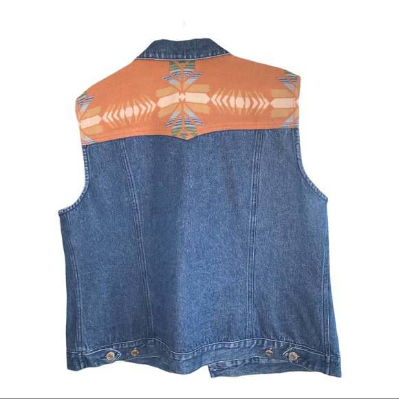 Vintage Pendleton denim vest - Picture 2 of 2